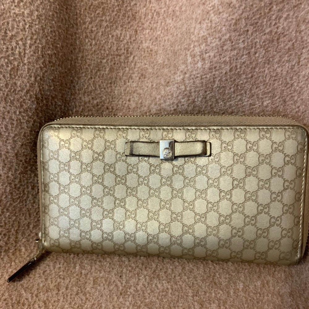 Authentic Microguccissima Leather Wallet